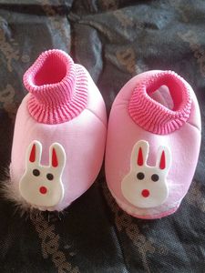 Combo Of Baby Booties &amp; Dress