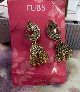 Fubs Peacock Jhumka Earrings