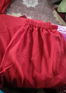 Red Full Stitched Salwar Suit
