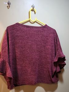 Allen Solly Maroon Top, Size S
