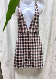 1178. Plaid Mini Dress