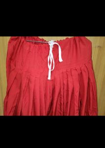 Red Embroidered Kurta Set gota patti salwar kurt