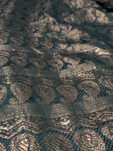 Bottle green &amp; Golden Wide leg skirt