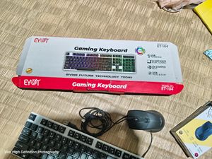 Laptop /Pc Gameing Keyboard RGB Light With Mouse
