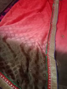 Elegant Embroidered Saree