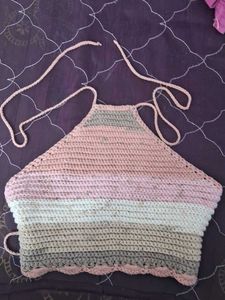 Pretty Halter Neck.crop Top