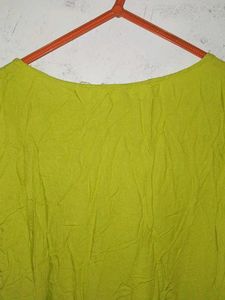 Lime Green Sleeveless Kurta