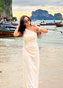 Cream Beach Dress
