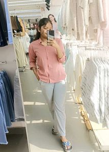 Pink Casual Shirt