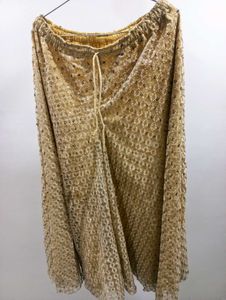 Red &amp; Golden Plazzao Dress