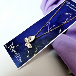 Butterfly Rose gold Pendant Necklace
