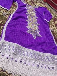 Beautiful Heavy Purple 💜 Kurta Size M To Xl