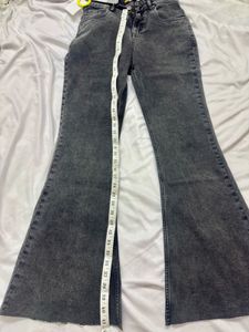 Grey Flare Jeans