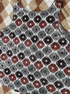 Fabindia Women Cotton Printed A-line Top