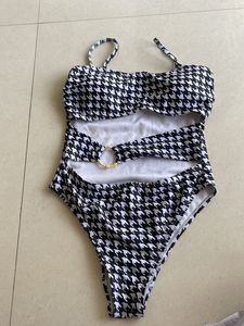 Black And White Swimsuit