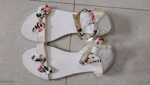Aksky White Flats For Womens