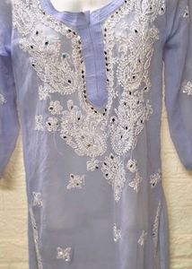 Chikankari Lavender 🪻 Small Size Kurta