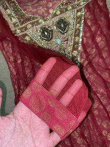 Maroon Anarkali Kurti -Price Drop