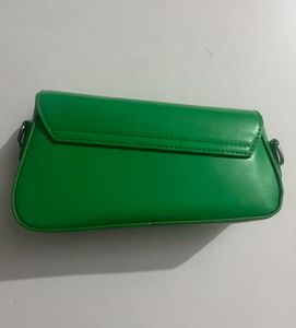 Stunning Green Sling Bag With Embellished Chain