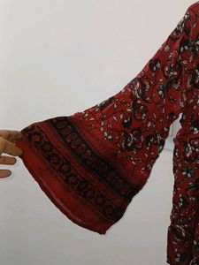 Boho Umbrella Sleeve Top