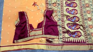 Combo of 2 festive Zari Work Sarees