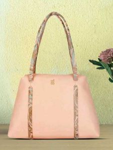 Baggit Art Pink Tote Bag