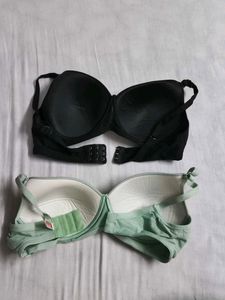 Bra Set - Black &amp; Mint