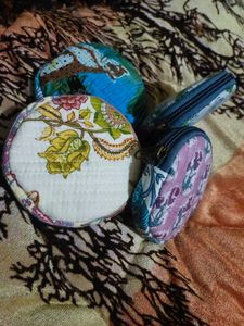 4Round Floral Patchwork Multipurpose Pouches