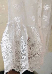 Lace Sheer White Color Top