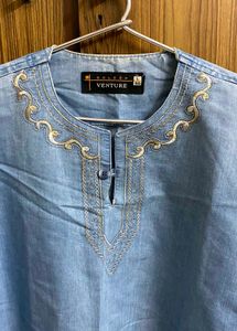 Denim Look Kurta Shirt
