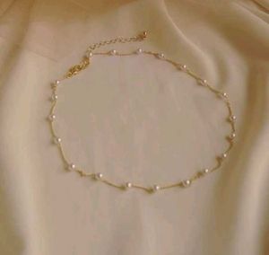 Beutiful Korean Pearl Necklace Set