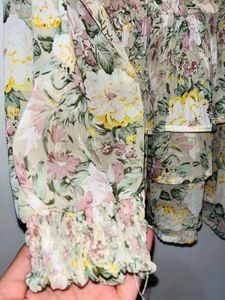 Savana Floral Ruffle Blouse