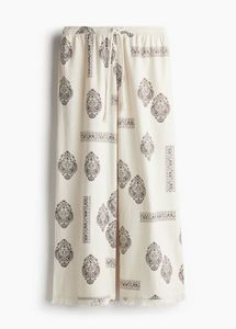 H&amp;M Linen-blend drawstring Trousers L size