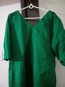 4 XL Plain Emerald Green Tunic Top