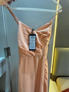 Peach Midi Dress