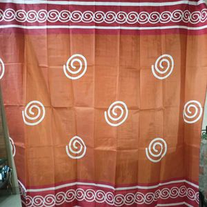 Shower Curtain Orange Red