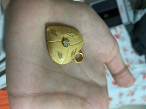 Vintage Princess Heart Charm Pendent