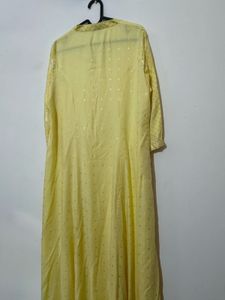 Yellow Printed Kurti