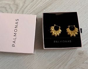 PALMONAS Gold Earrings Anti Tarnish water proof