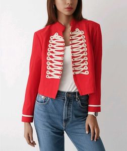 Red Millitary Style Jacket