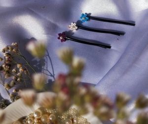 Quilling Tiny  Flower Hair Clips | Handmade|