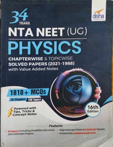 NTA NEET Physics Solved Papers