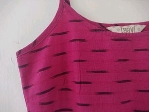 Strappy Pink Kurti