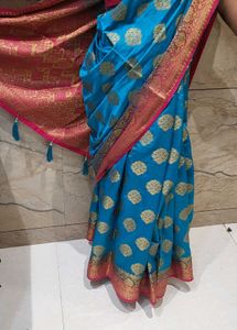 Beautiful Heavy New Saree In Banarasi Silk