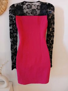 Lace Sleeve Party Dress From Europe
