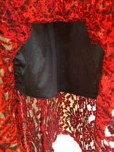 Red And Black Lace Dress