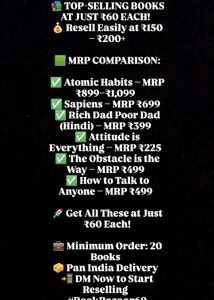 Atomic Habits 20 Books For 60 Each