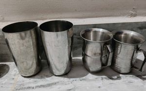 Steel glasses & cups