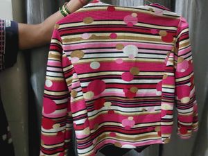 Vintage Striped &amp; Polka Dot Blazer