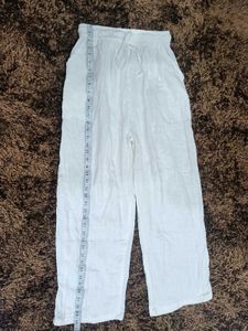 Non Transparent Linen Trouser